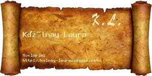 Kálnay Laura névjegykártya